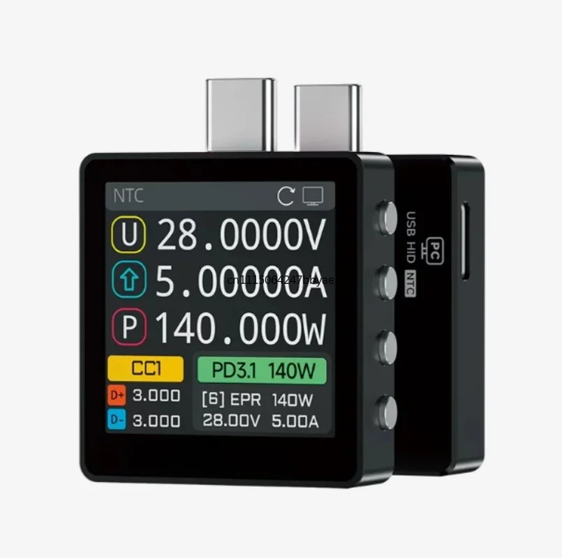 For K2 USB Voltage & Current Tester 28VEPR Color Display PD3.1/QC Fast Charging Protocol Detector 140W