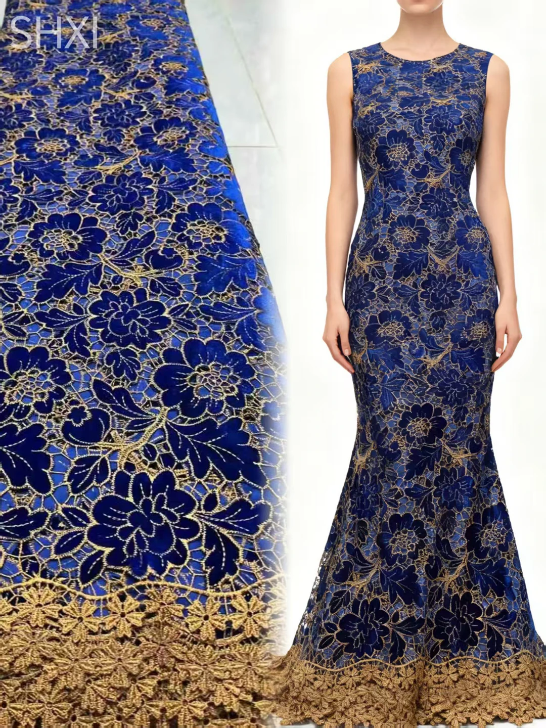 

Luxury African Velvet Lace Fabric Nigerian Lace Fabric 2025 High Quality Embroidery Luxurious Wedding Dress For Women Dresses