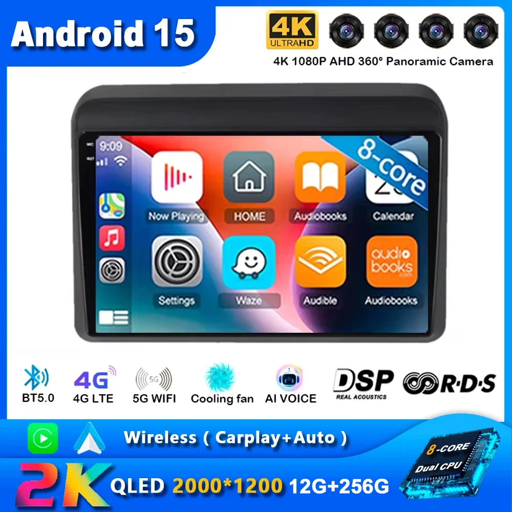 أندرويد 15 لسوزوكي Ignis 2016 - 2020 راديو السيارة مشغل وسائط متعددة ستيريو لاسلكي Carplay السيارات لتحديد المواقع والملاحة 5G WIFI No 2din #1