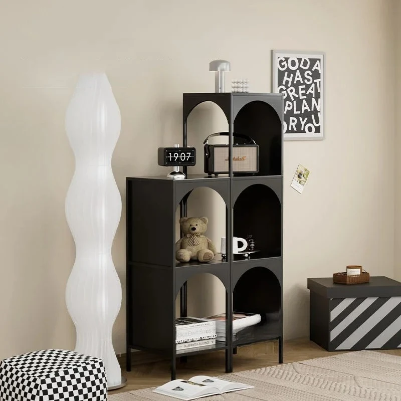 

Floor-standing Shelf Corner Cream Style Living Room Bookcase Sundries Storage Rack Creative Bedroom Bookshelf
