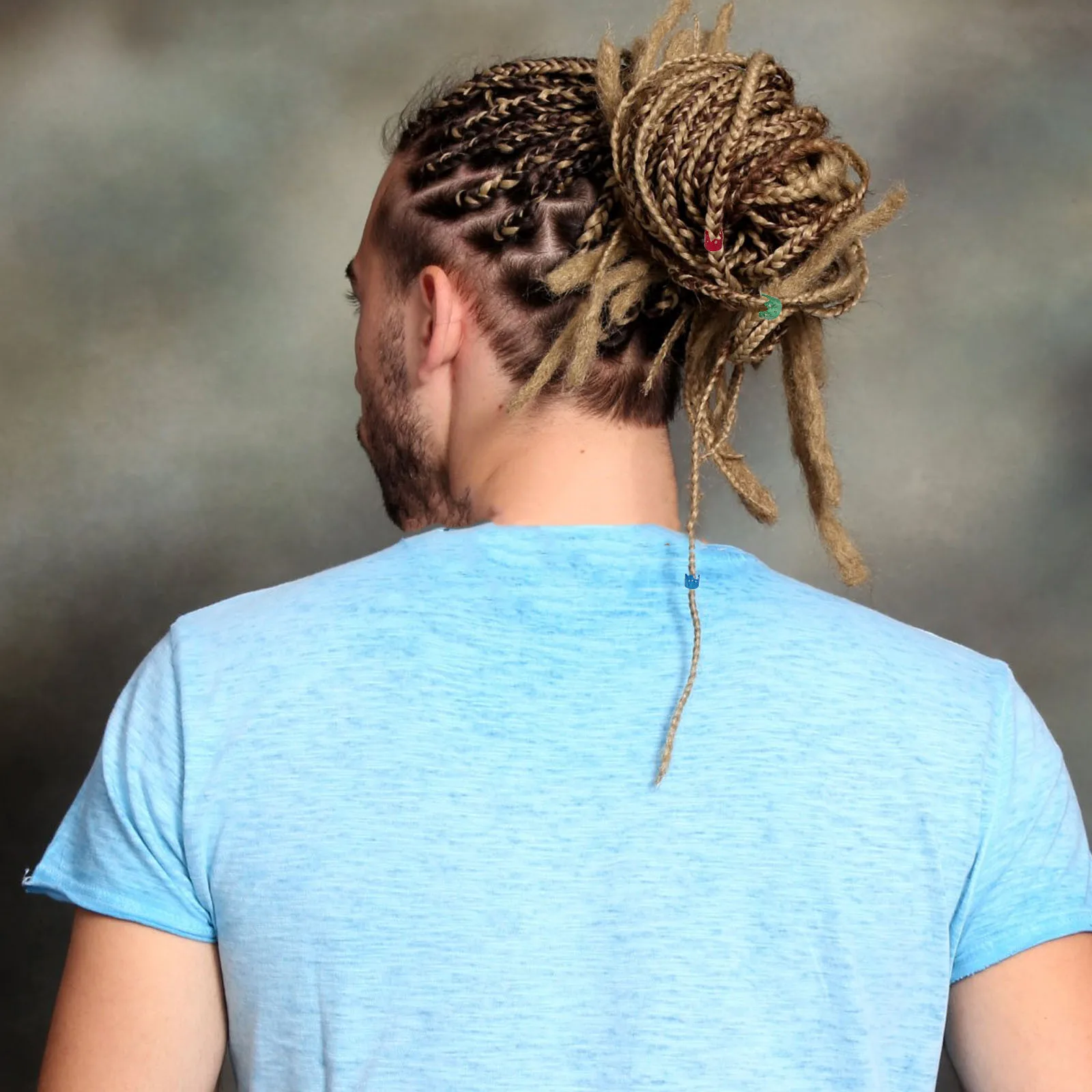 

100 Pcs Braid Rings Hair Charms Aluminum Accessories for Braids Dreadlocks Jewelry Women Hair Decoration Lightweight Comfortable