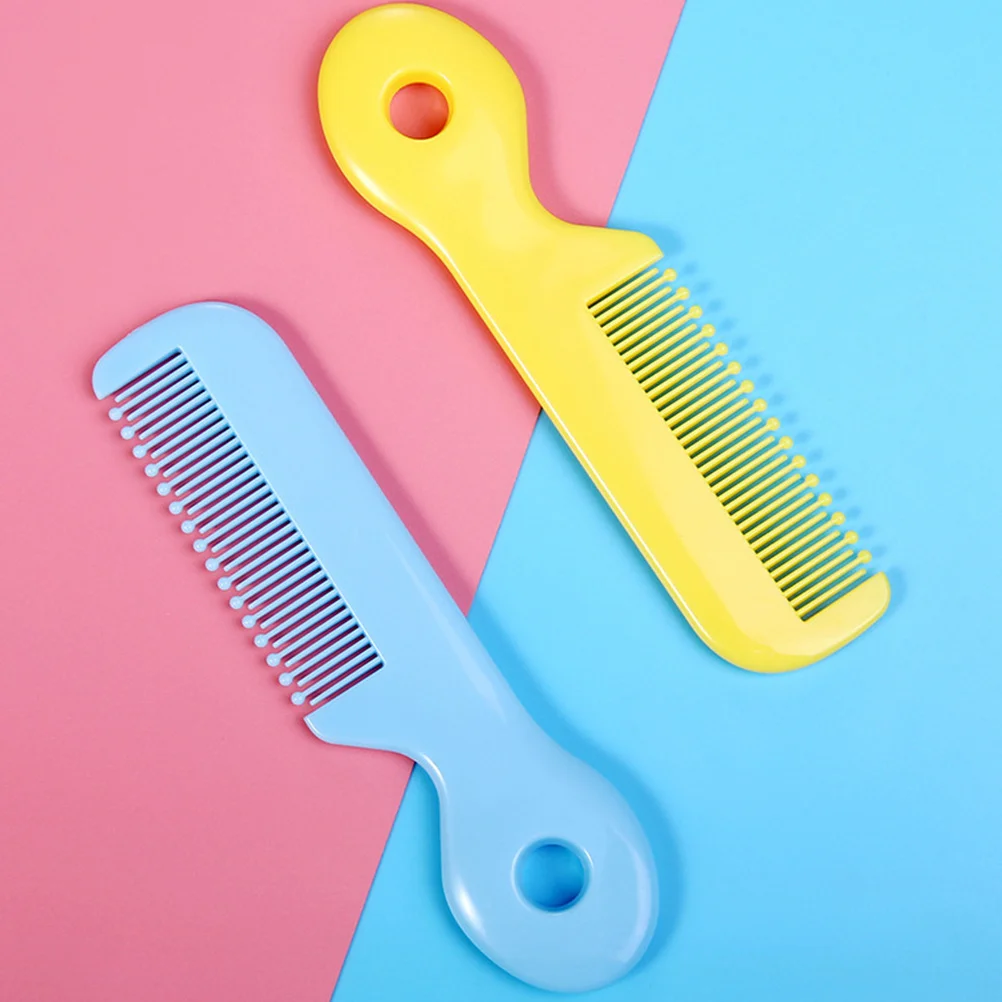 مجموعة مشط شعر الطفل مكونة من 4 قطع، أمشاط مستديرة لفك تشابك الأسنان لحديثي الولادة، آمنة للعناية بفروة الرأس، خفيفة الوزن، حجم صغير، هدية مثالية