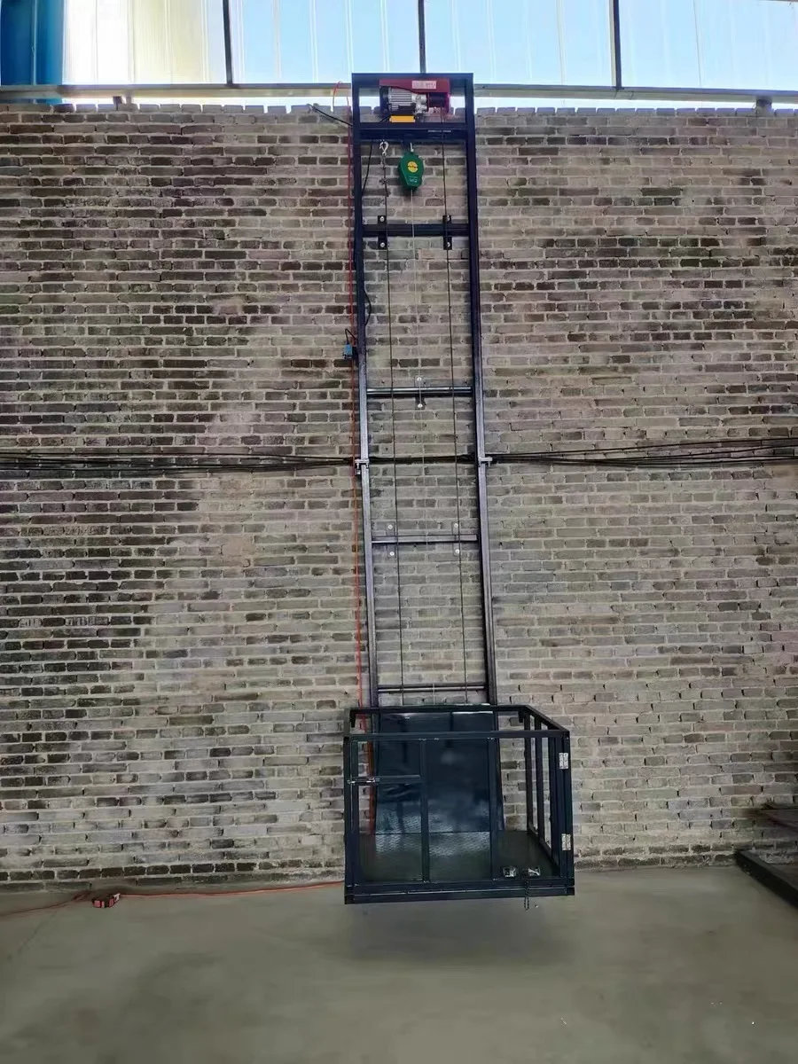 Safe Vertical Lifting Platform 220v 500kg Electric Cargo Lift