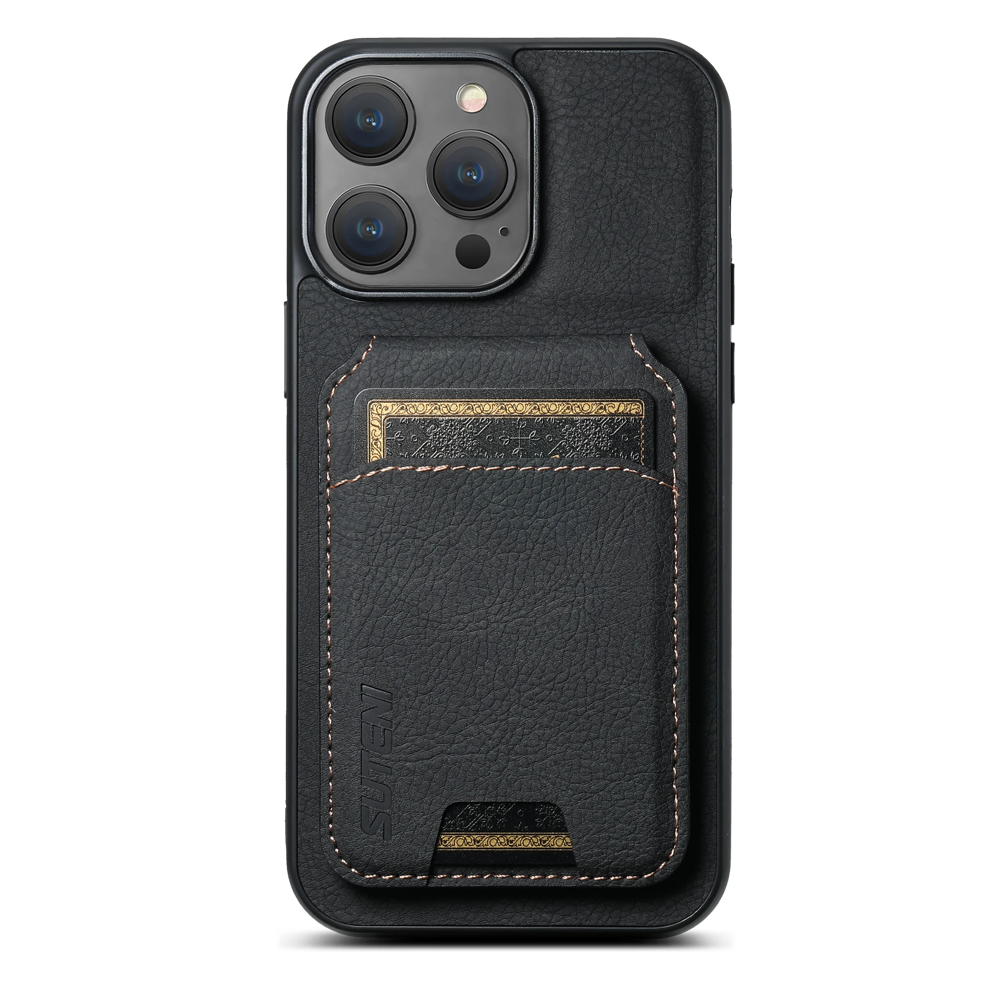 SUTENI Kartenhalter Kartenhülle Handyhülle Luxus PU Leder Handyhalter für iPhone 16 Pro Max 15Plus 14 13 12 11 XR X – Detail 27