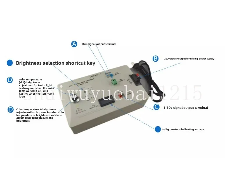 LED Dimmer Mutiple-Signal Generator DALI Tester Knob Signal 1-10V dimming knob with DALI bus power supply