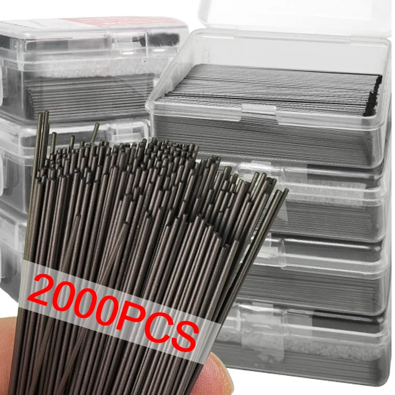 2000/12PCS 0.5mm/0.7mm 2B Mechanical Pencil Refill Students Erasable Writing Drawing Stationery Replace Pencil Lead Accessories