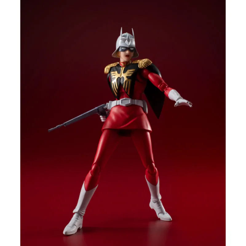 Bandai Original S.H.Figuarts Char Aznable 155mm figurines d'action Anime jouets pour garçons cadeau de noël modèle à collectionner ornements