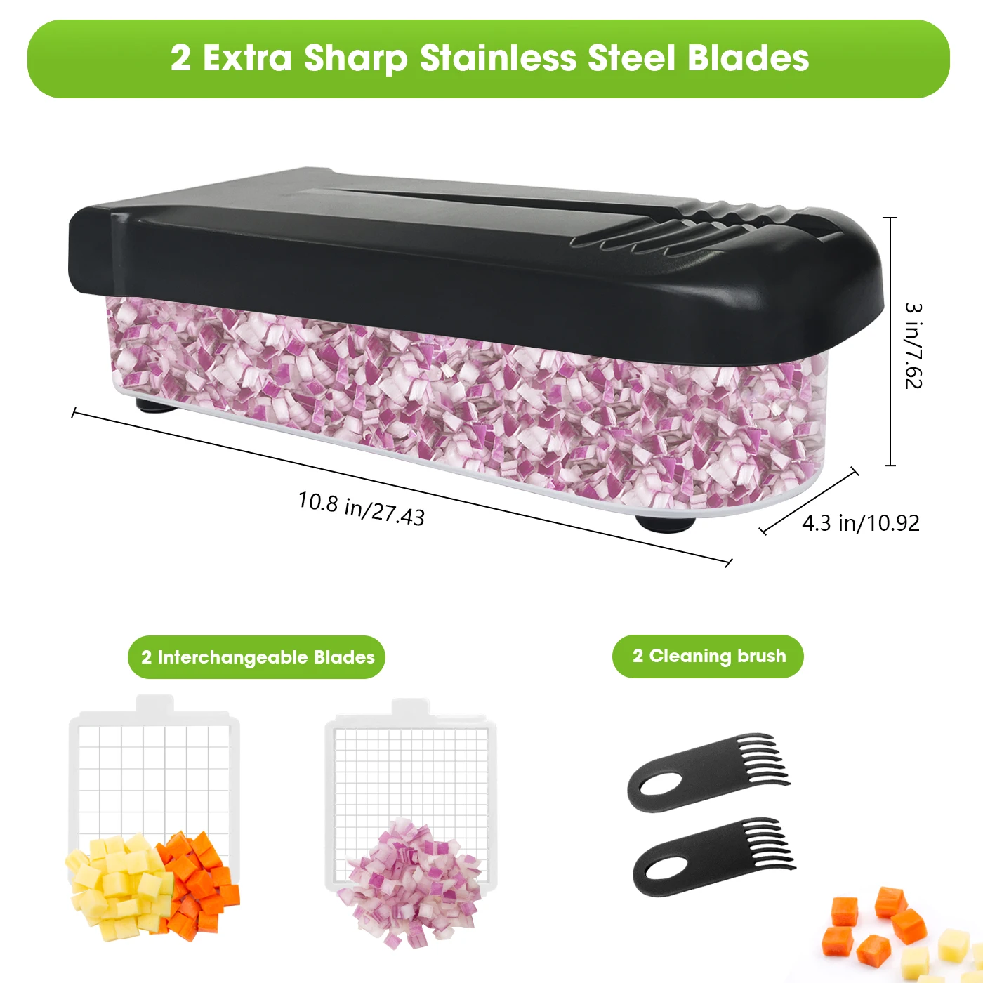 Vegetable shredder slicer; 304 stainless steel professional food slicer for quick meal preparation;