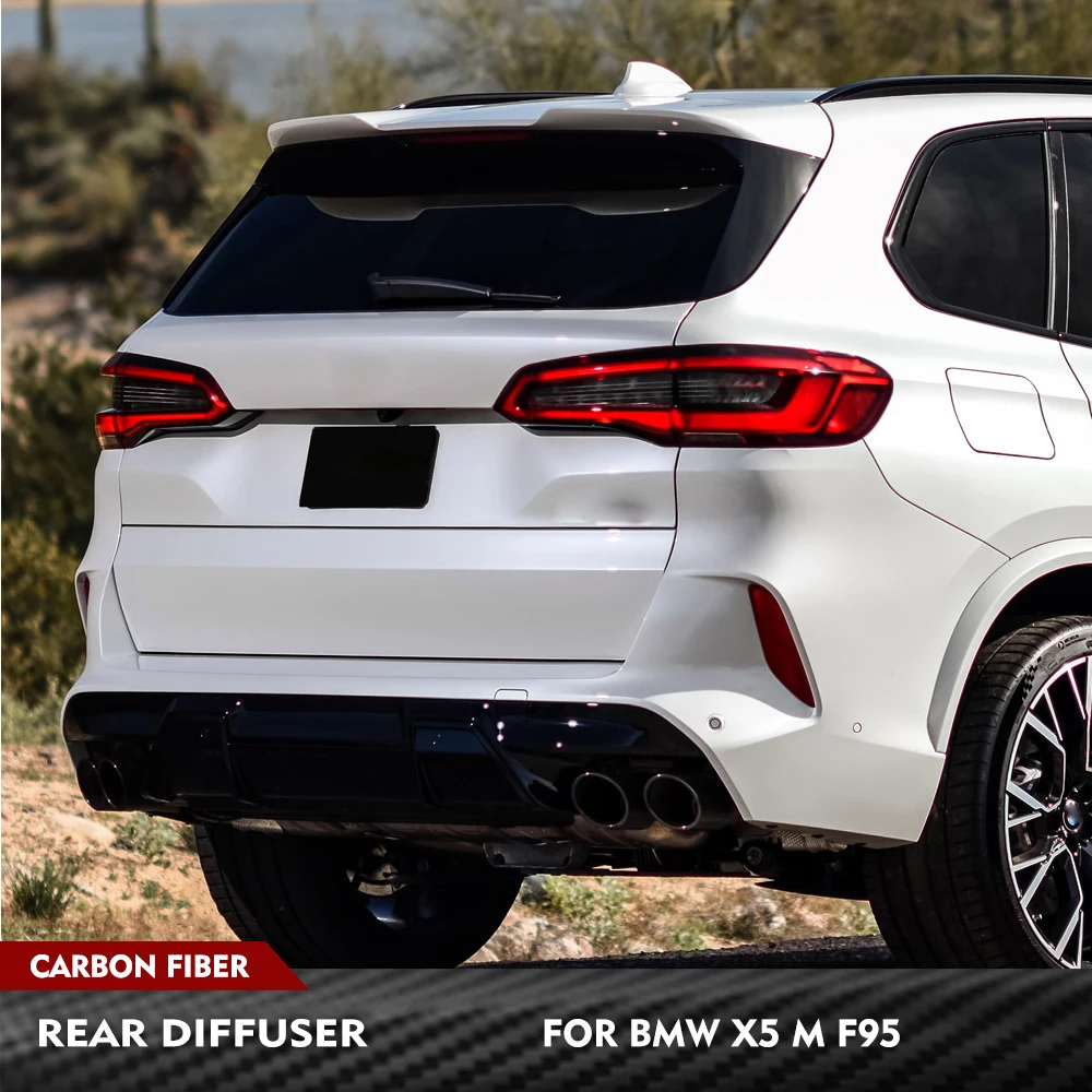 

For BMW F95 X5 M X5M 2020-2025 Car Rear Bumper Lip Diffuser Auto Tuning Parts Carbon Fiber Car Rear Diffuser Racing Body Kits