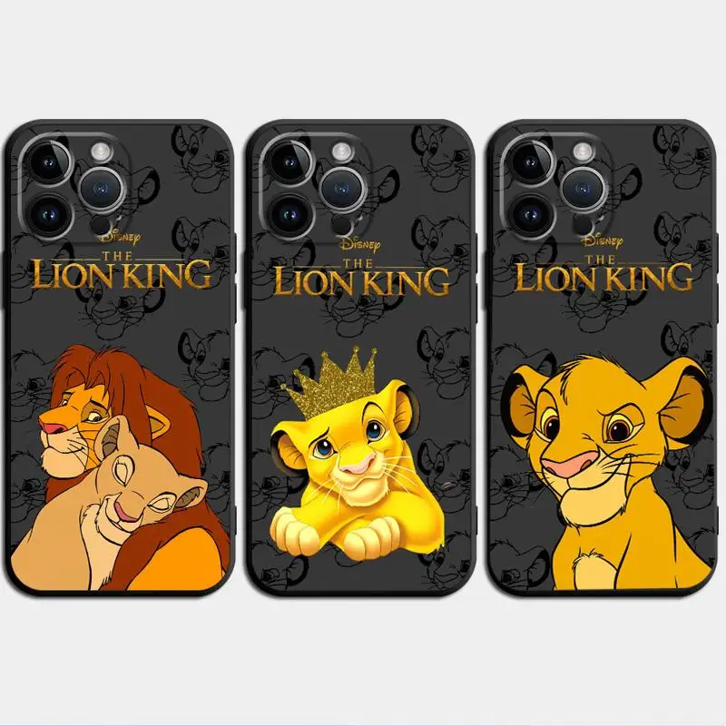 phone Cases for iphone 14 case 11 12 15 Pro XS Max 8 13 Mini X SE 7 16 Plus funda Antiscratch cover The King Lion Simba Animaton