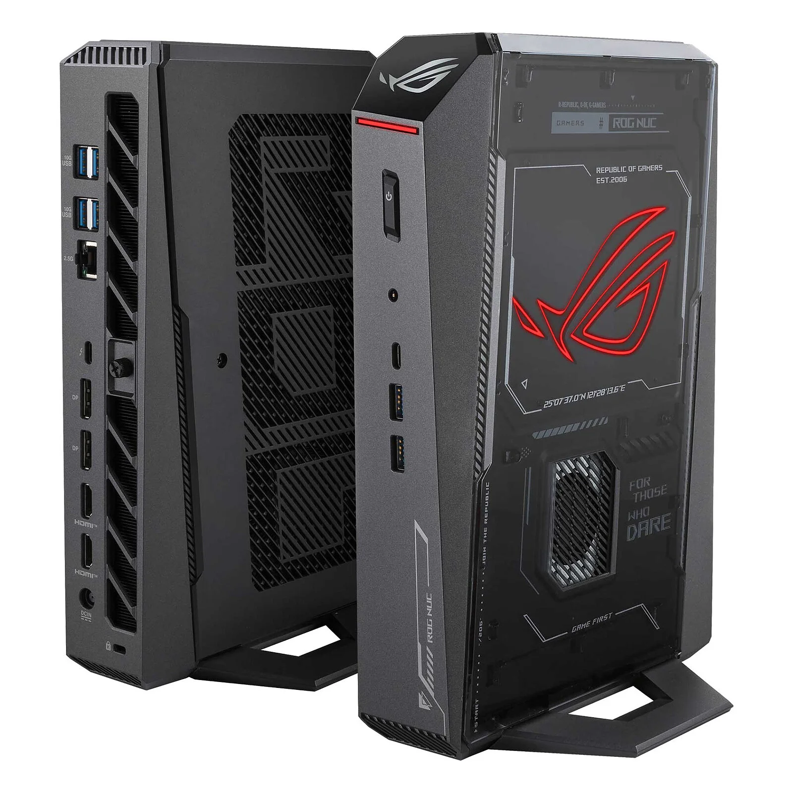 2025 ASUS ROG NUC مع Intel Core Ultra 7، NVIDIA GeForce RTX 5060، 32 جيجابايت DDR5 RAM 1 تيرابايت تبريد ثلاثي المروحة | 4K جاهز | واي فاي 7 | #1