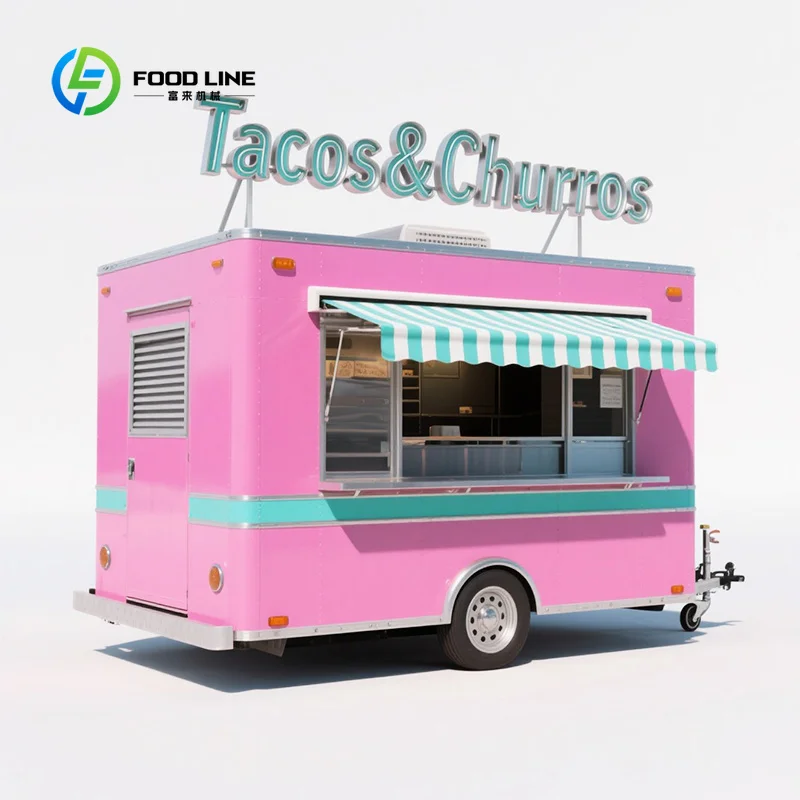 Customized Mobile Culinary Platform Licensed-ready Food Trailer for Startups Portable Outdoor Cooking Event Catering For Sale
