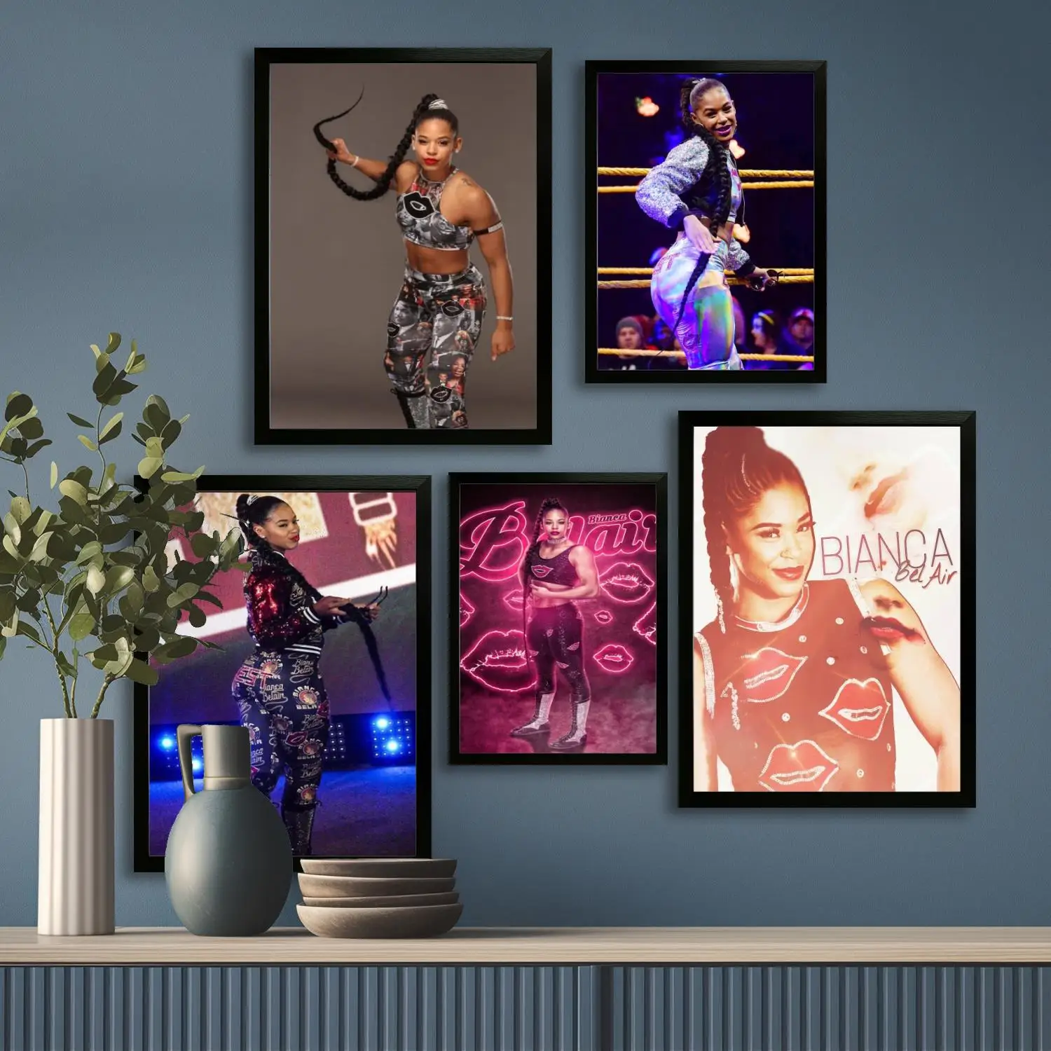 Póster artístico en lienzo de Bianga belair y arte de pared, impresión de imágenes, familia moderna, decoración de dormitorio, carteles, pintura decorativa