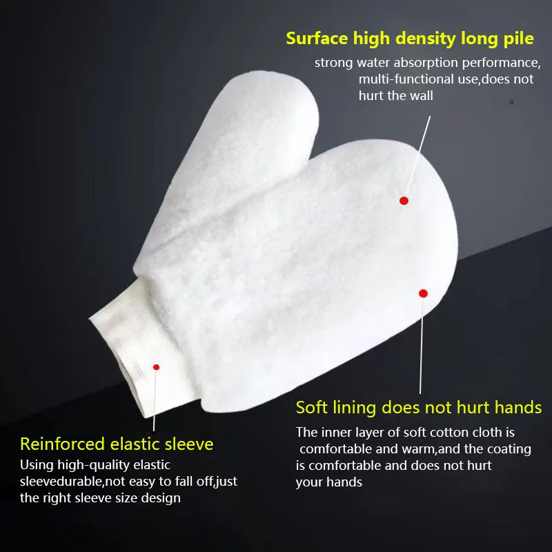 Wetool ถุงมือแปรงฟองน้ำคอตตอนป้องกันการรั่วซึม, อุปกรณ์แปรงสำหรับมืออาชีพ