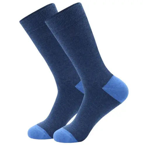 Imagen 2 del producto 5 pares de calcetines de vestir divertidos para hombre, paquete de calcetines divertidos con patrón, calcetines novedosos de algodón peinado a rayas coloridas, calcetines casuales transpirables frescos