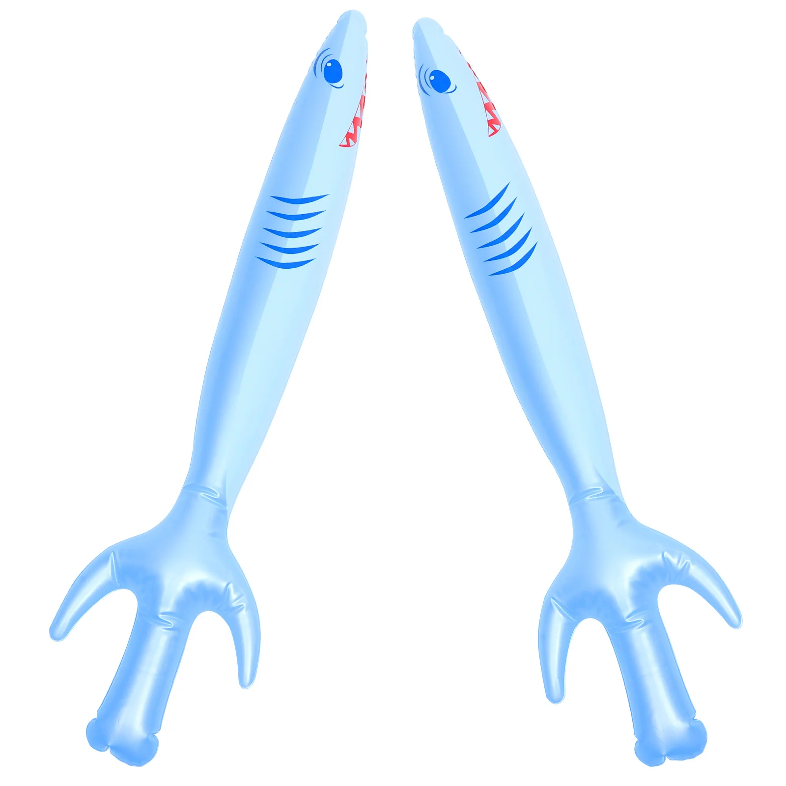 2pcs Inflatable Pirate Swords Cartoon Shark Shaped For Kids Halloween Party Decoration Pirate Cosplay Props Inflated Sword Theme