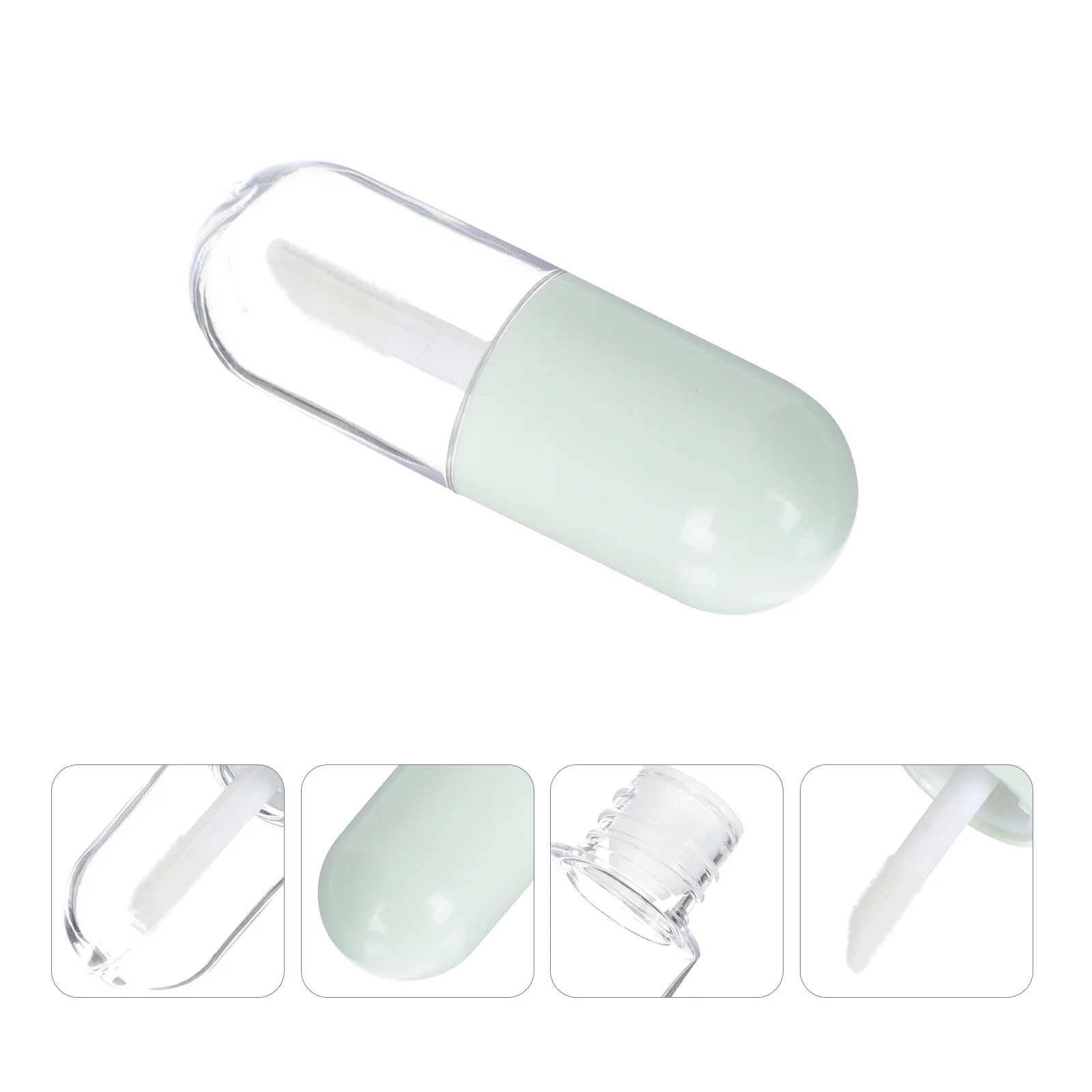 หลอดลิปบาล์มแบบเติมได้ ขนาดพกพา น้ำหนักเบา 10 ชิ้น สำหรับทำลิปบาล์มเอง หรือใส่ลิปออยล์