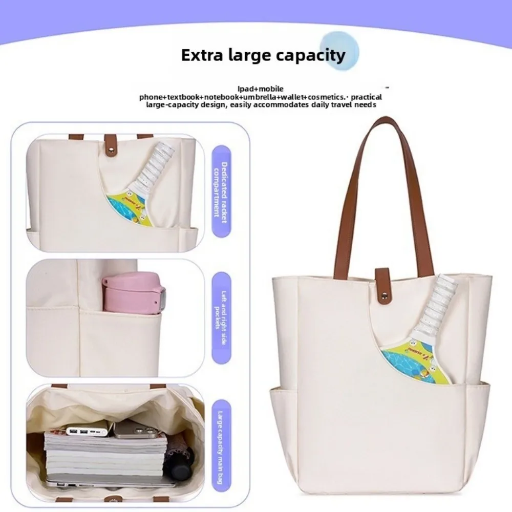 في الهواء الطلق أكسفورد حقيبة كرة البيسبول سعة كبيرة تنفس Pickleball حمل حقيبة خفيفة الوزن مضرب حقيبة يد للنساء الرجال #3