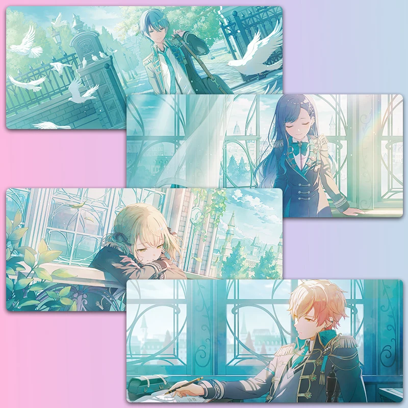 لوحة ماوس كبيرة من Project Sekai World Link PJSK 25Ji MMJ WxS VBS LN XXL كمبيوتر محمول غير قابلة للانزلاق لوحة مفاتيح مكتبية حصيرة مكتبية لوحة ماوس