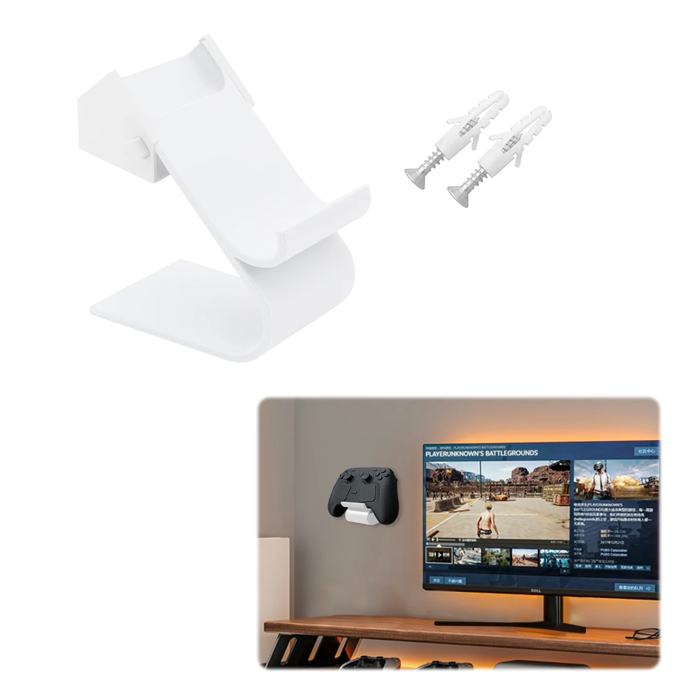 Game Controller Display Stand Wall-mounted Storage Rack Fit For  Steam Controller 2 Gaming  Organizer