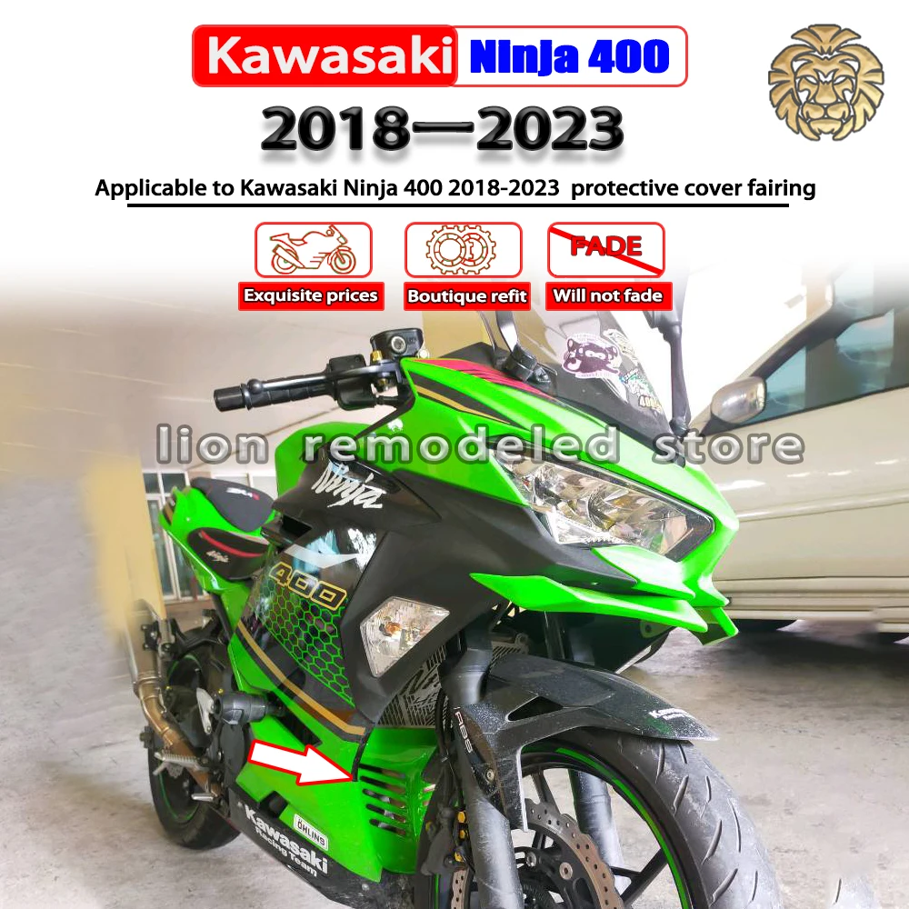 

FOR Kawasaki Ninja 400 Ninja400 2018 2019 2020 2021 2022 Motorcycle lower frame side cover protective cover fairing accessories