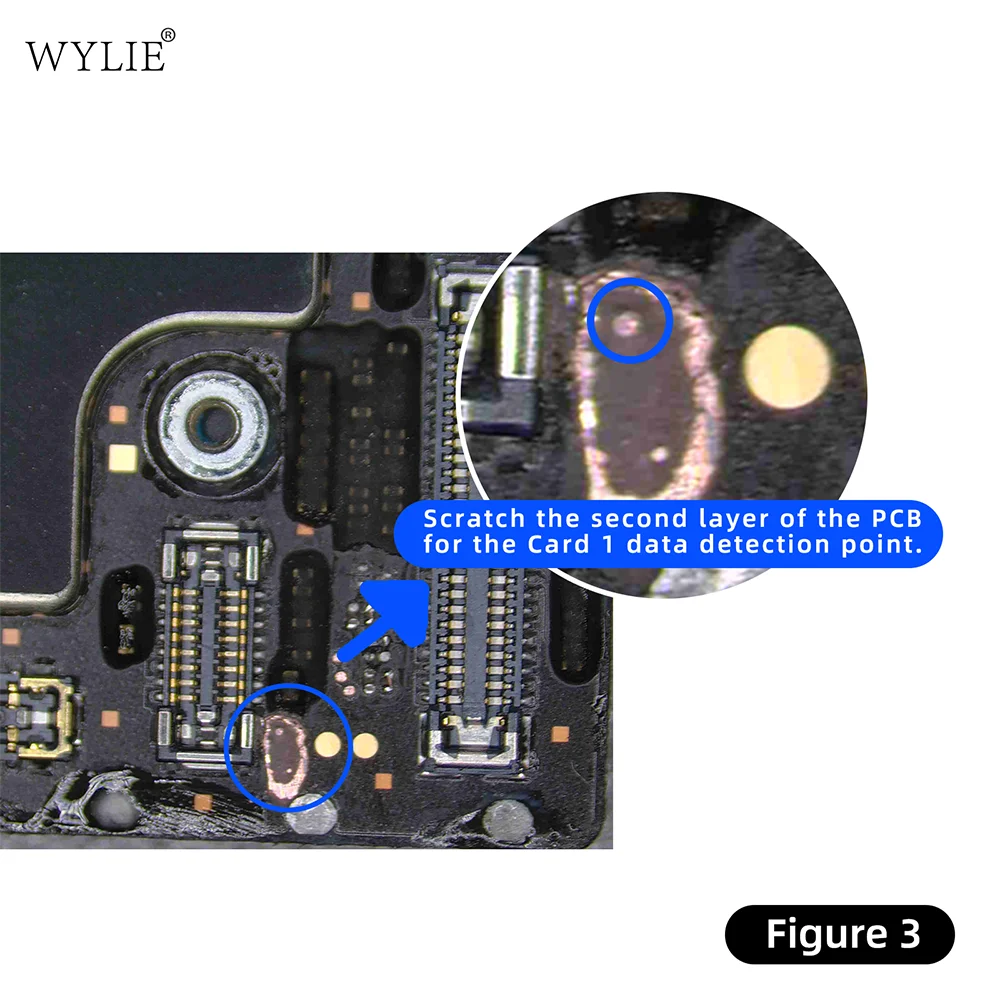 WYLIE NEW Dual Card to Dual Single Card Cable for iPhone 16 15 14 plus pro max Esim to Dual SIM No Need Separate No Damage Flex