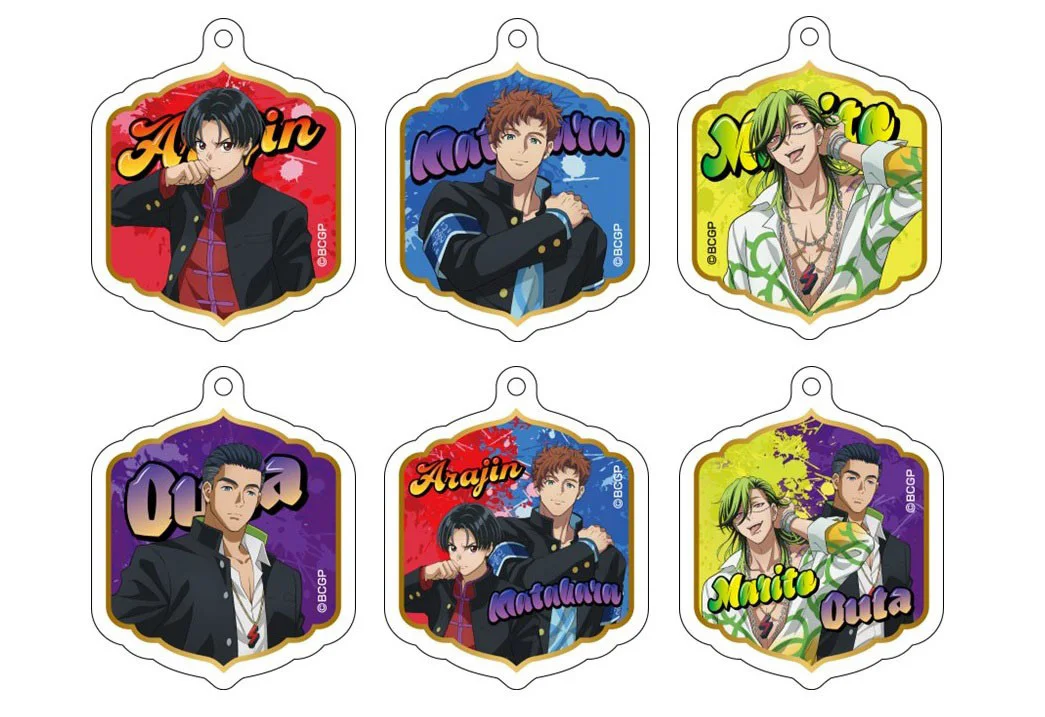 

Anime Fans Gifts HD Figures Arajin MataKara Acrylic Keychain Bucchigiri! pendant Ornament Collection Series About 6cm