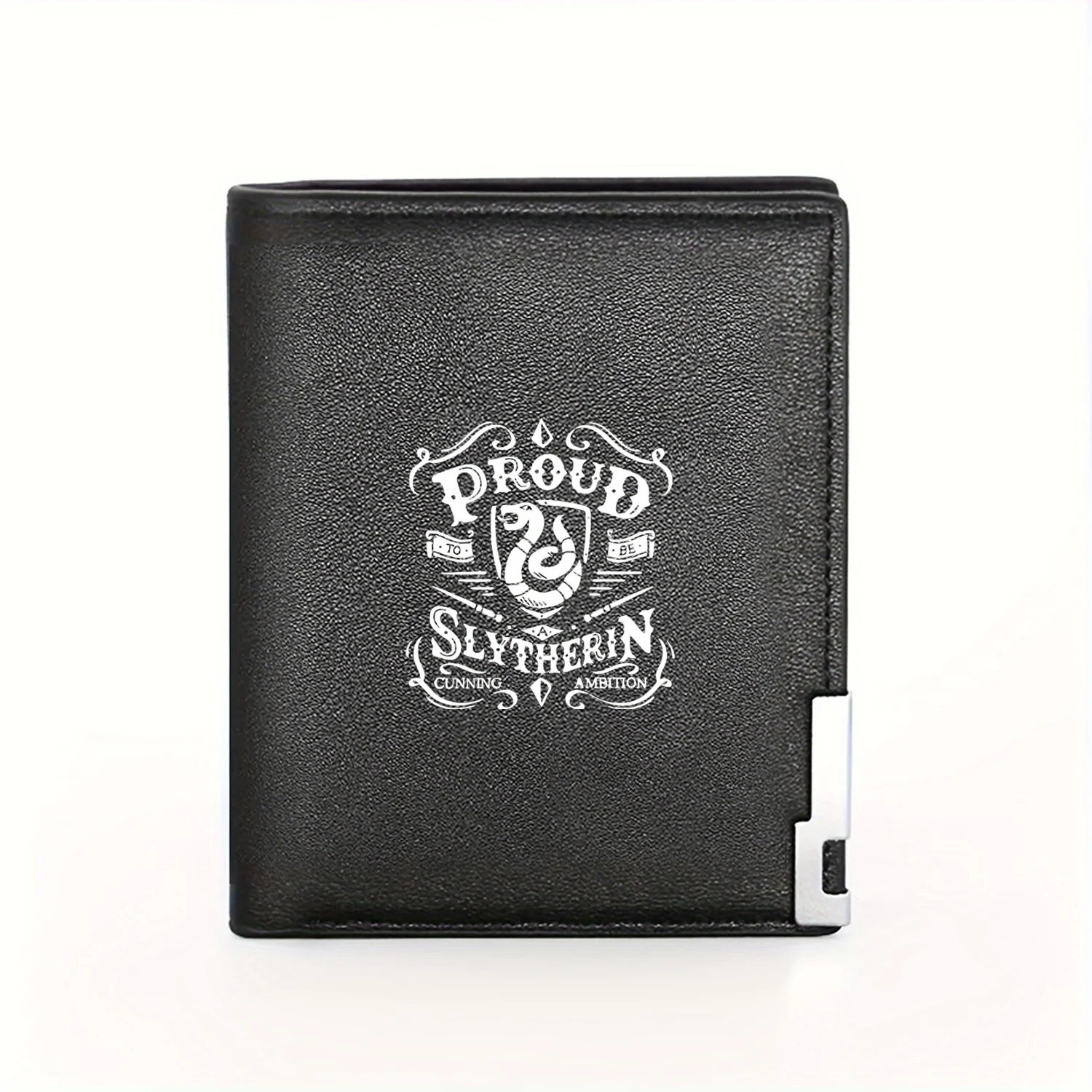 Fier d'être une Serpentard : Cunning Ambition Graphic Wallet Business Mens Casual Élégant Simple Pratique Qualité Portefeuille Élégant Pr
