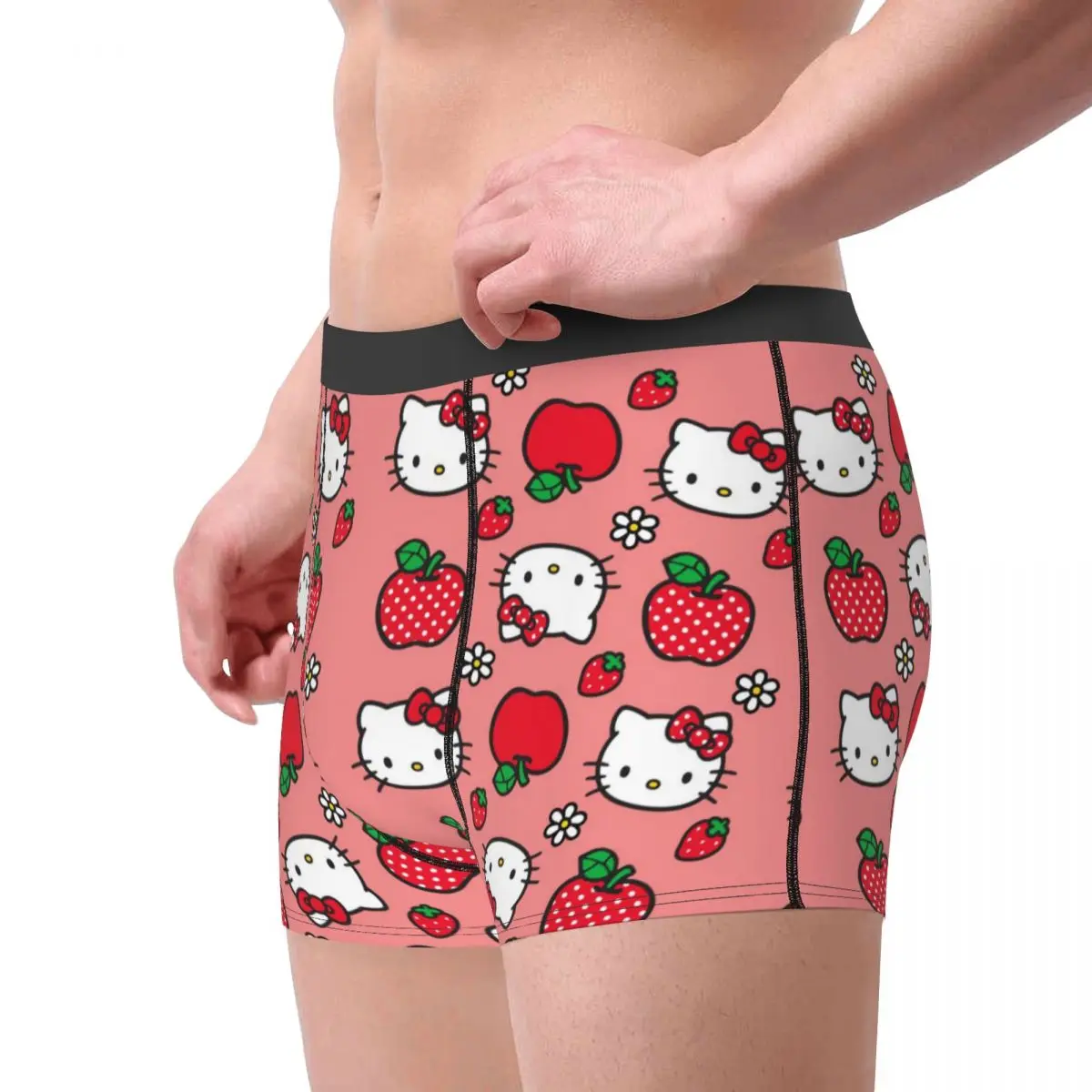 Cool Hello Kitty Boxers Shorts Panties Male Underpants Comfortable Kitty White Briefs Underwear