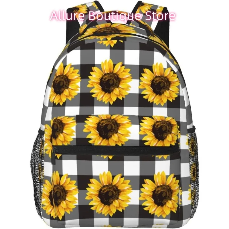 

laptop bag back to school Cartoon Sunflower Lightweight Laptop Backpack Lightweight Multipurpose Travel Casual Daypack Unisex Co