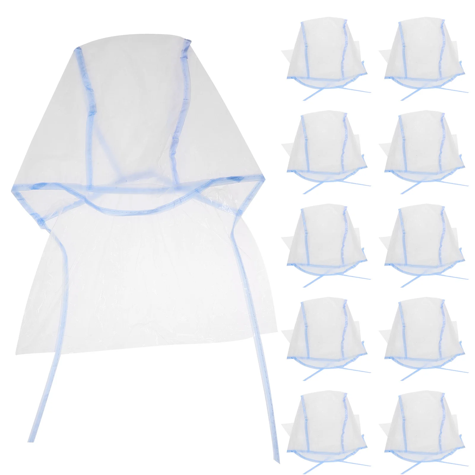 

12Pcs Salon Hair Coloring Caps Disposable Flexible Plastic Highlighting Caps with Hook Needle for Professional Hair Dyeing