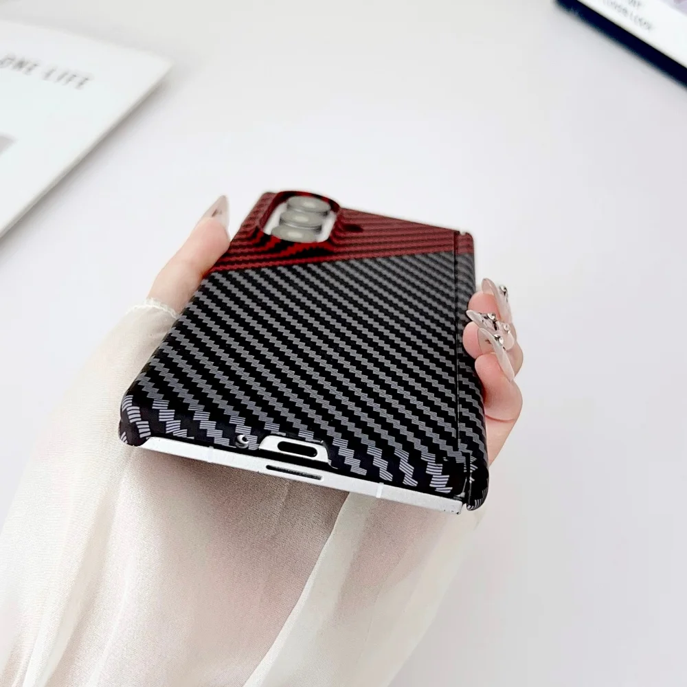 Luxuriöse magnetische Carbonfaser-Schutzhülle mit Scharnier für Samsung Galaxy Z Fold 7 6 5 8 – Ultradünne PC-Schutzhülle für ZFold7 – Detail 9