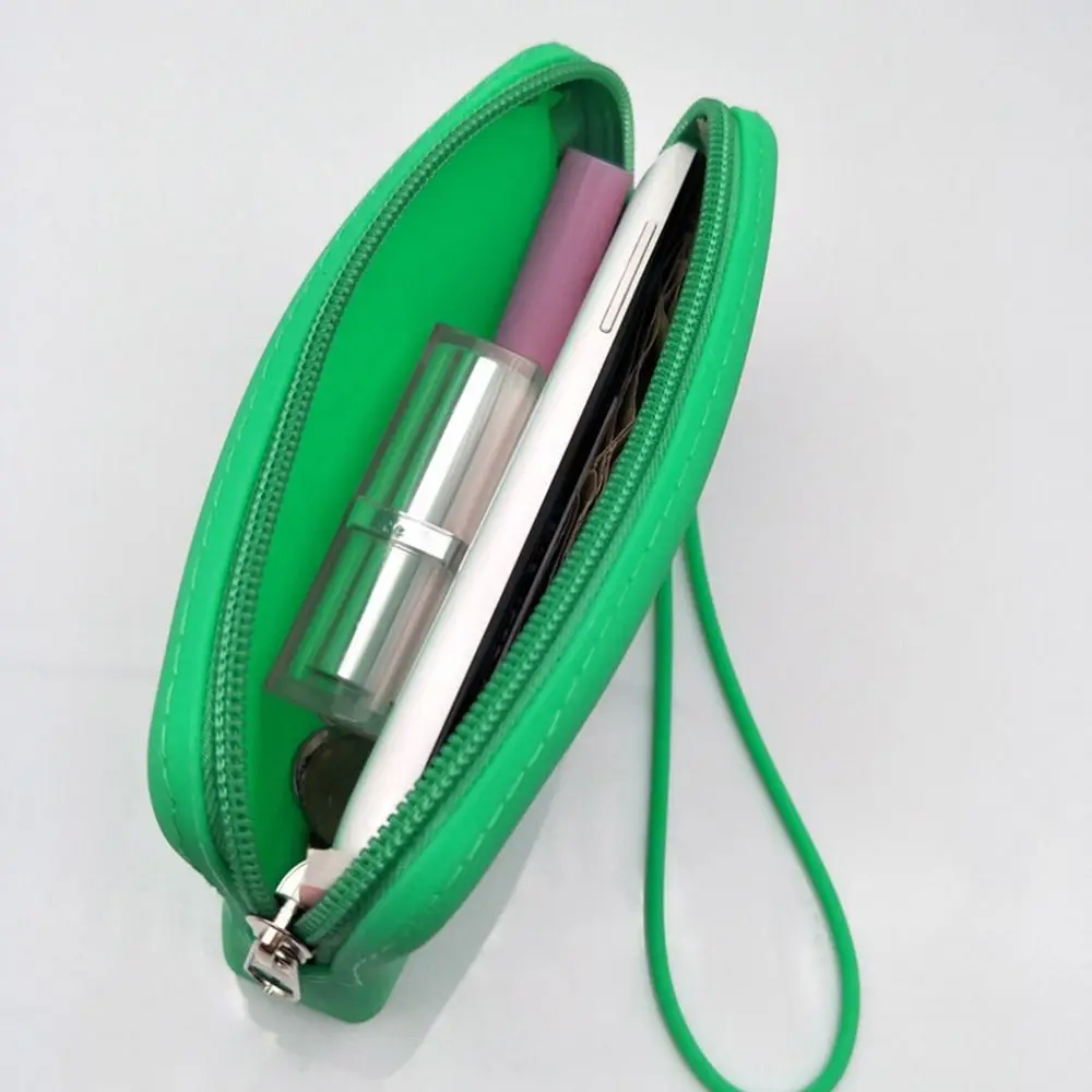 Cartera Rectangular multifunción para mujer, bolsos de transporte impermeables, monedero de silicona, ahorro de espacio, moda