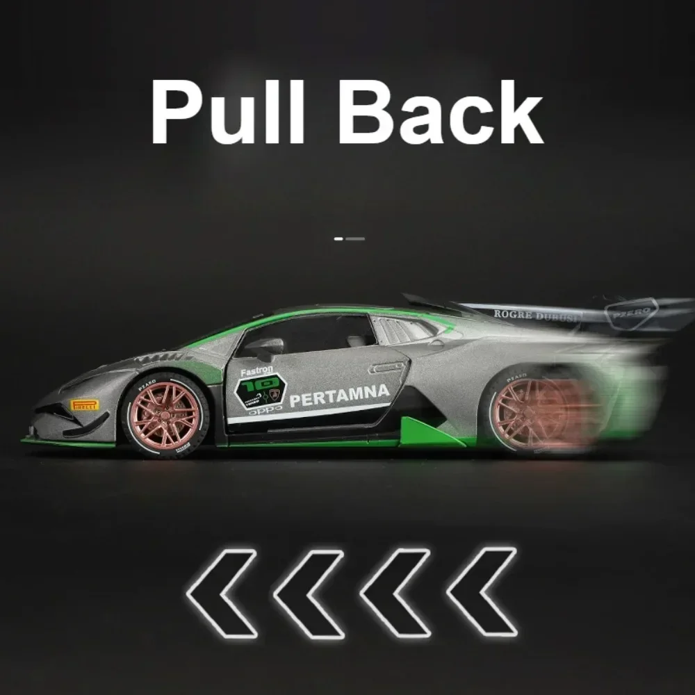 1:32 ウラカン ST EVO SIAN スーパーカーモデルおもちゃ メタルダイキャスト サウンドライト プルバック スポーツカー ミニチュア車両モデル 子供向け