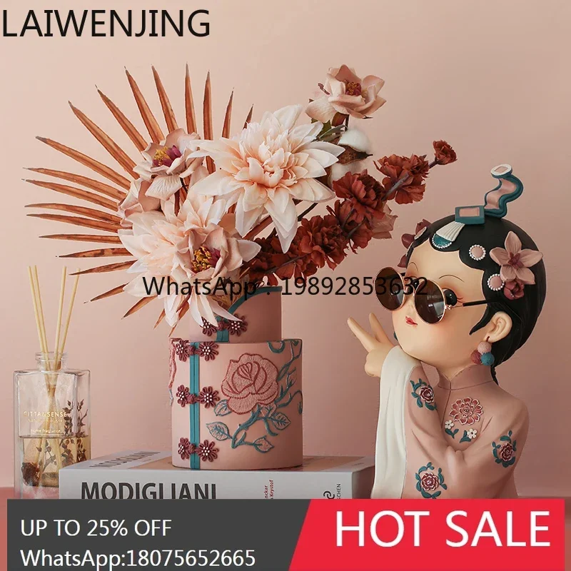 AB1 Guochao Art Peking Opera Girl Ornament Home Decoration