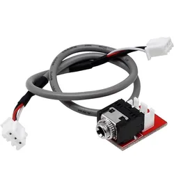 3.5 Headphone Mount to XH2.54-3P Terminal Shielded Wire Adapter Board with 30cm Audio Cable DIY Power Amplifier Accessories
