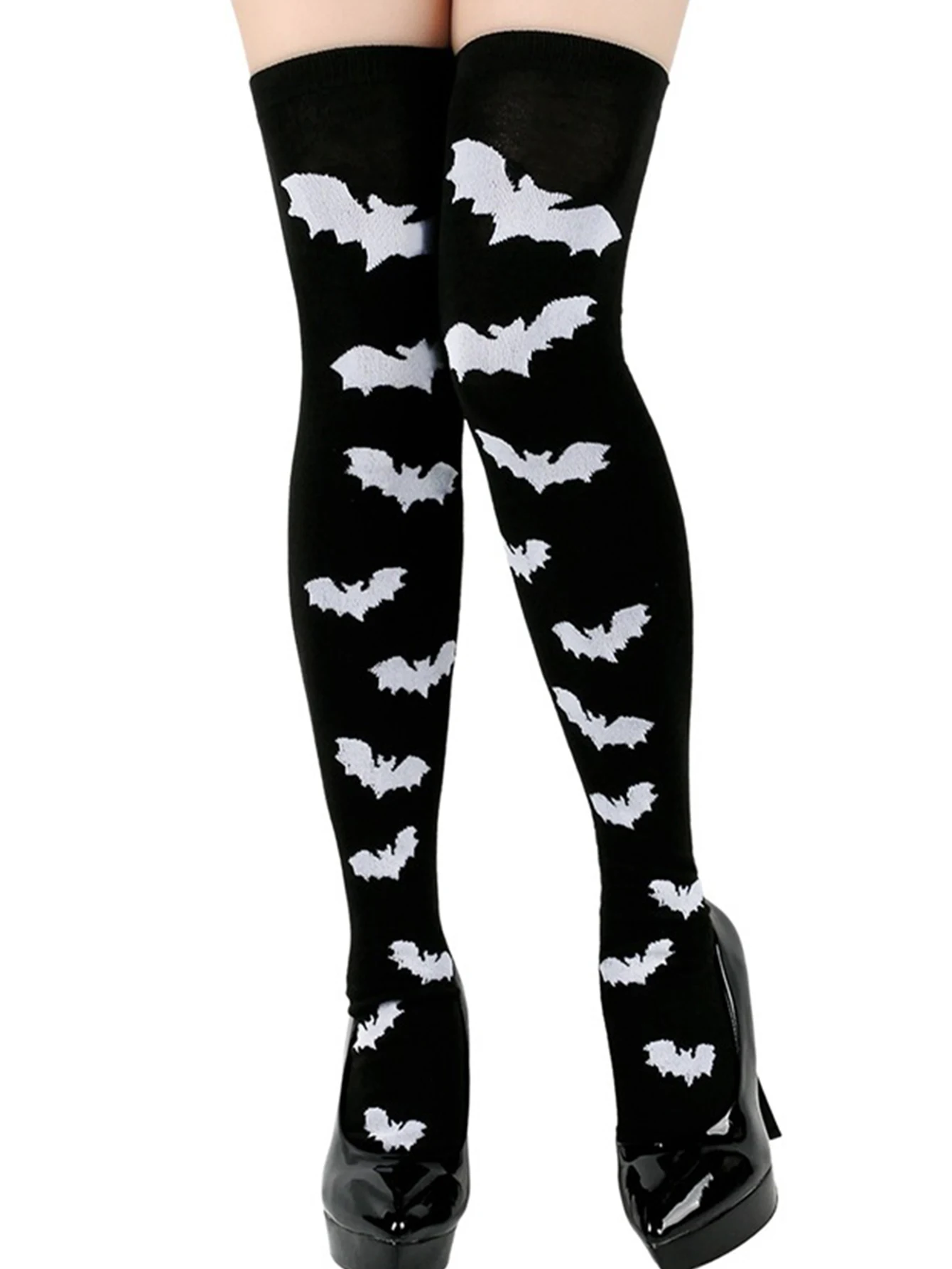 

Personality ladies bat socks halloween cos socks masquerade prom stockings