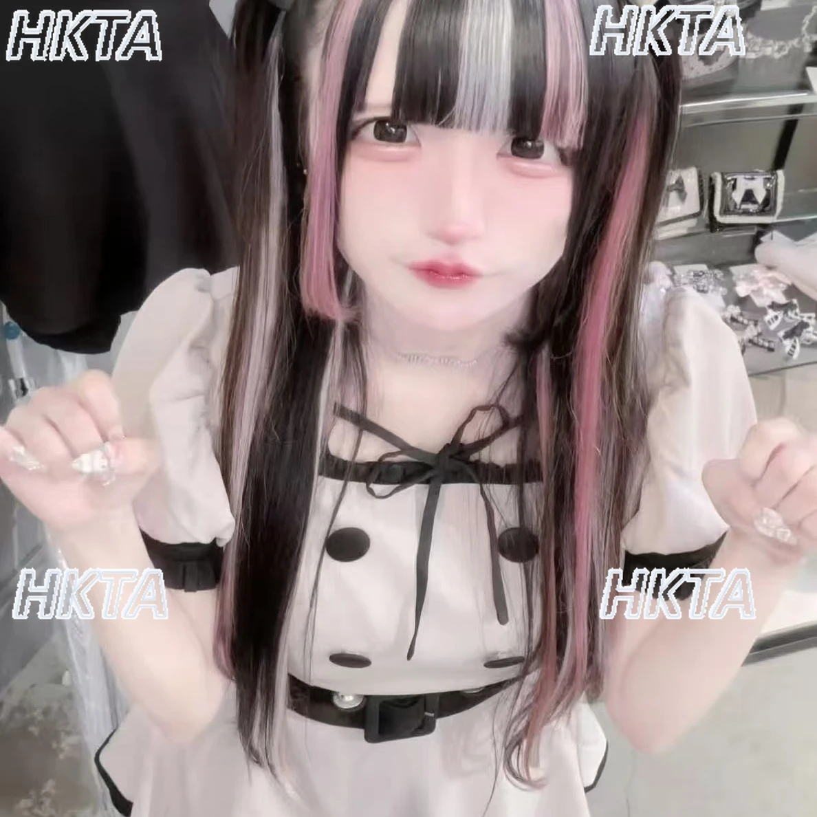 2025 New Japanese Style Lace-Up Buttoned Dress Shorts Set Turn-Down Collar Puff Short Sleeves 2-Piece Sets Women Casual Outfits