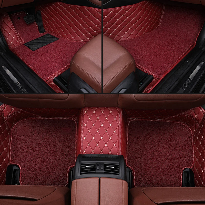 

Custom Leather Car Mats For MG All Models MG ZT-T ZR ZT TF Accessories Car-Styling Automotive Carpet