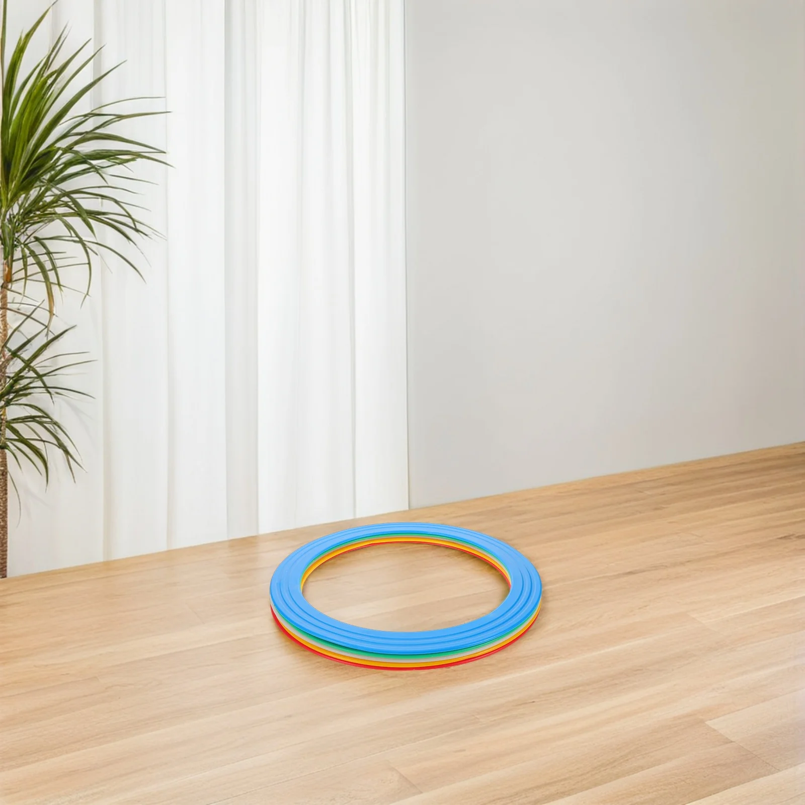 5 قطعة حلقات شعوذة السيرك اليد موازنة الدعائم البلاستيك القذف خواتم البهلوانية تظهر معدات أداء الحفلات