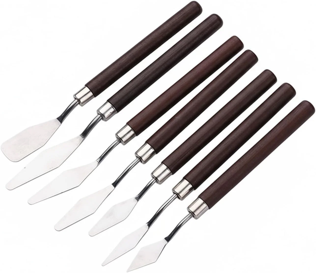 1/3/5/7 قطعة/المجموعة الفولاذ المقاوم للصدأ النفط اللوحة سكين الفنان ملعقة أدوات الرسم القرطاسية كعكة لوازم الخبز اللوحة الرسم لطيف