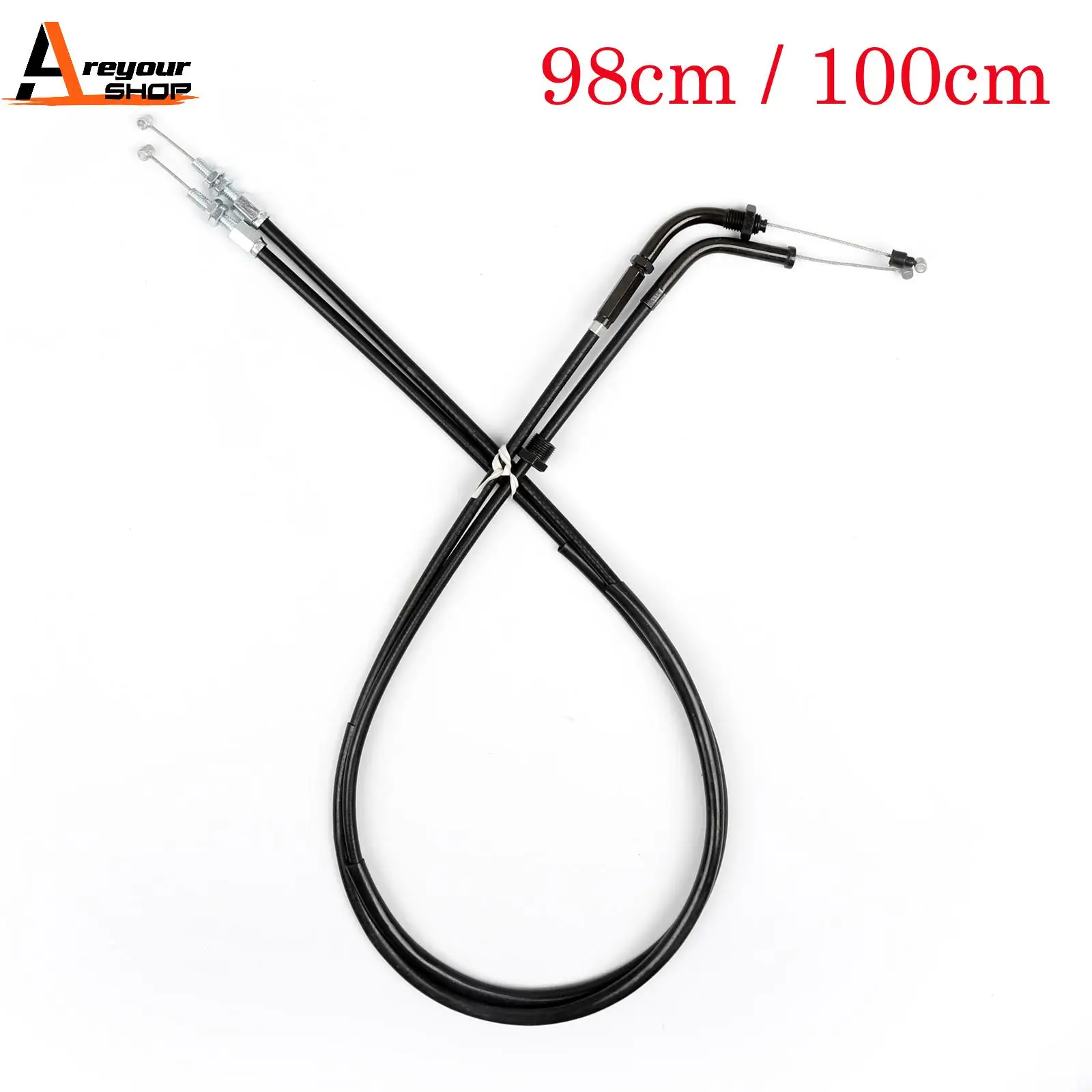 Areyourshop  98cm 100cm For Honda X4 CB1300 (SC38)  Throttle Cable Wire Line Gas Throttle Outboard Cable Spare Parts Universal