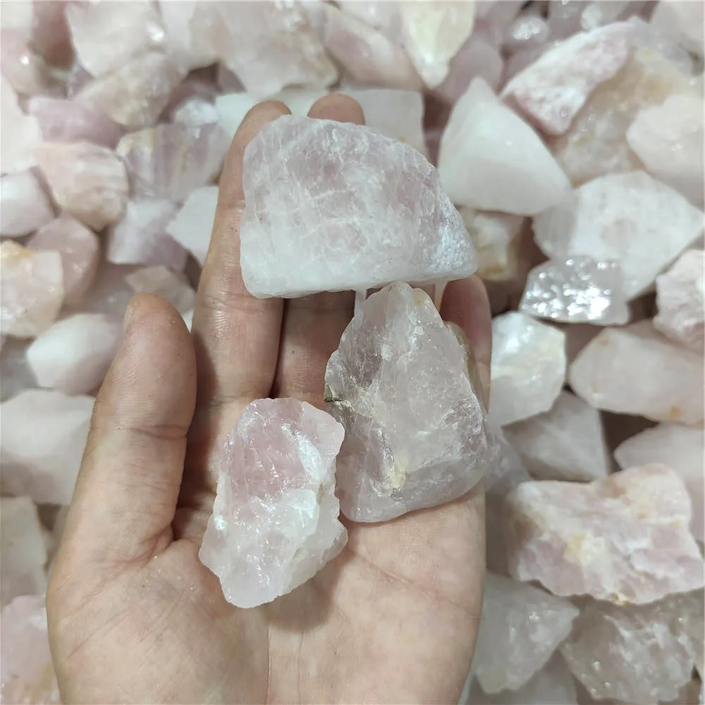 100g Natural Rose Powder Crystal Raw Stone Crude Crystal Reiki Healing Rock Mineral Specimen Healing Healing Stone Home Decorati