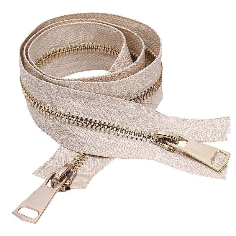 5# 70cm Metal Zipper Open Ended Double Slider Two-way Zip Replaceable Jacket Coat Repair Zip Diy Sewing Accessories