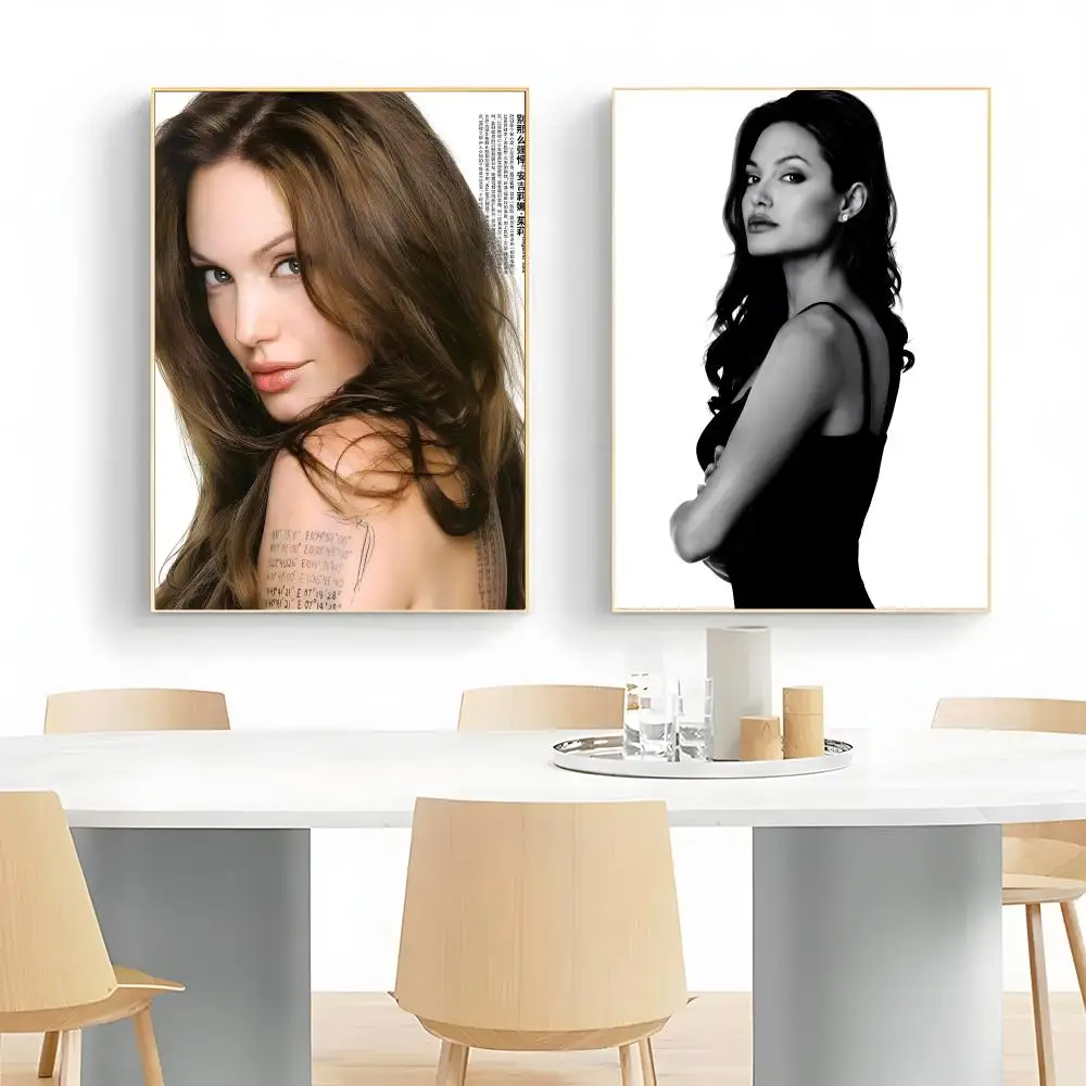 glamorous actress A-Angelina Jolie Poster Wall Art Print Decorative Mural Home Decor Gift Unframed