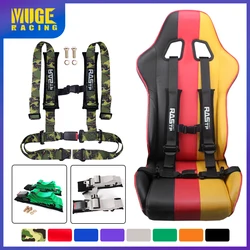 MUGE-Racing Drift Harness Seat Belt 4 Point Safety Belt Universal Four-point Fixing Mounting Seat Belt Auto Car Buckle Bag035