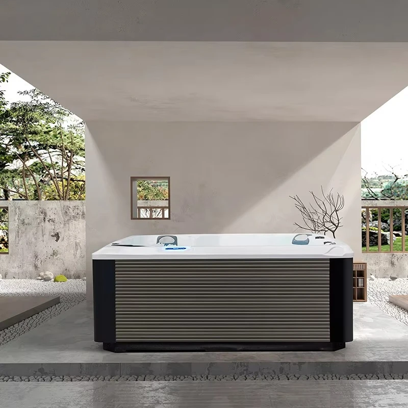 Popular Design 3 Person Freestanding Modern Spa Tubs Massage Outdoor Jacuzzier 5.55kw Hot Spa Tub Garden Whirlpool Outdoor Spa