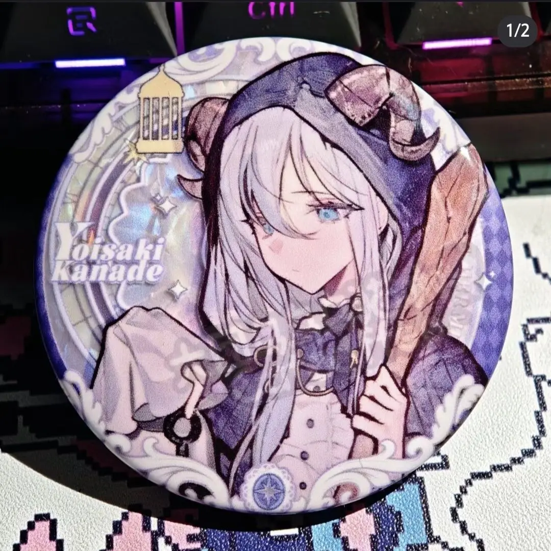 

Аниме проект Sekai Yoisaki Kanade, значок для косплея, булавка, круглая брошь с героями мультфильмов, булавки для одежды, украшение для рюкзака, коллекционные подарки