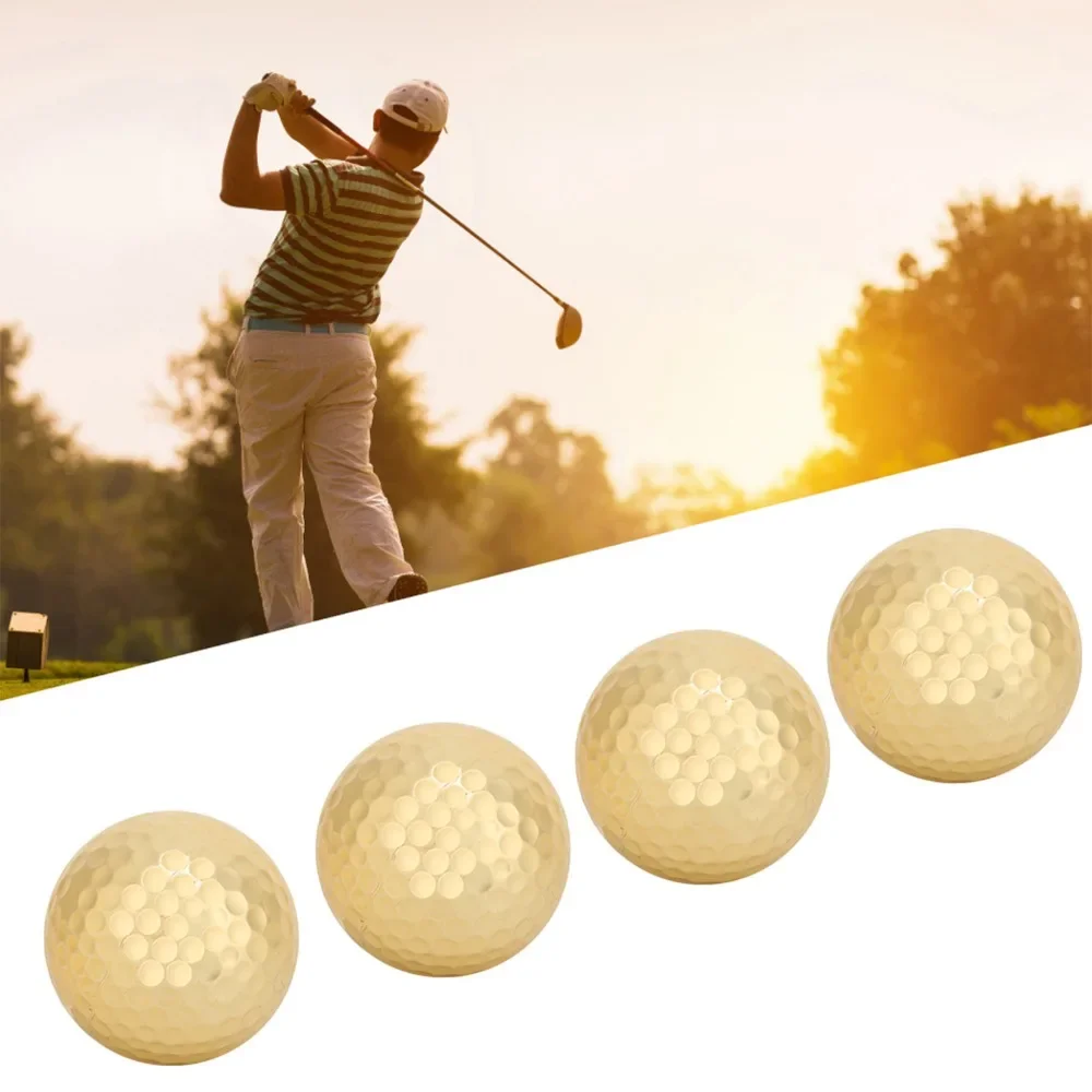 Golf double-layer gold plated golf balls (4 for 1 sale)