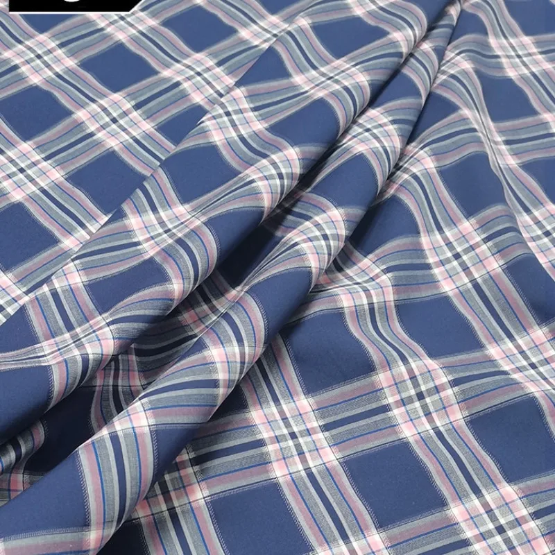 1m japanese-style superfine 100s yarn plaid yarn-dyed cotton fabric classic checkered pattern for shirts dresses sewing projects